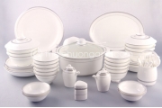 Bộ đồ ăn sứ xương cao cấp 50 món Trắng Dream