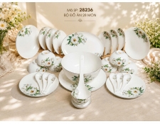 Bộ đồ ăn Sứ Xương 28 món 28236
